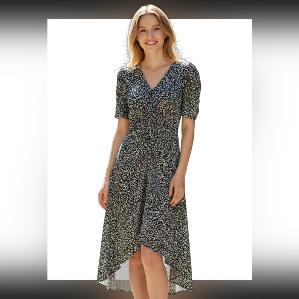 A New Day Black Floral Dress